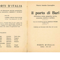 Caravaglios Vittorio Amedeo, Il porto di Bari, con un introduzione di Michele Viterbo. Napoli, Porti d'Italia, 1939.pdf