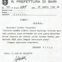 (1942) Telegramma-invito del Prefetto Viola a Michele Viterbo.jpg