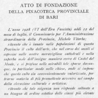 Atto di fondazione della Pinacoteca provinciale di Bari (parte 1).jpg