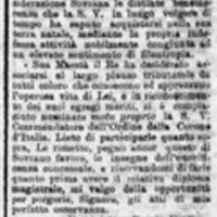 MV (1907), Un'onoreficenza meritata, Saverio De Bellis commendatore della Corona d'Italia (Corriere delle Puglie, 29 aprile 1907, p. 1).jpg