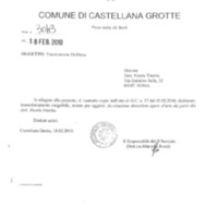 Comune di Castellana Grotte, Delibera comunale l'accettazione della donazione delle opere d'arte da parte del dott. Nicola Viterbo (2010).pdf