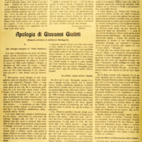 MV (1919), Apologia di Giovanni Giolitti (Risposta polemica al professore Barbagallo). 2, Humanitas, 05-12 gennaio 1919, p. 4-6.JPG