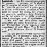 MV (1907), Elezioni provinciali - Esami di maturità - Per la Bari-Locorotondo (Corriere delle Puglie, 22 luglio 1907, p. 2).jpg