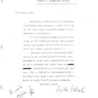 Nicola Viterbo, Lettera di Nicola Viterbo all'assessore alla cultura del comune di Castellana Grotte per la donazione di ulteriori volumi ad integrazione del Fondo Michele Viterbo (26 ottobre 2005).pdf