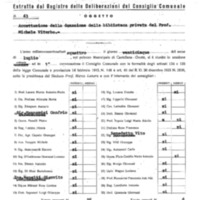 Comune di Castellana Grotte, Delibera comunale n. 63 per l'accettazione della donazione della biblioteca privata prof. Michele Viterbo (25 luglio 1974).pdf