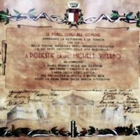 (1937) Diploma attribuito a Michele Viterbo per i primi due anni del mandato podestarile al comune di Bari.JPG