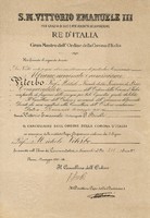 (1930) Diploma di Commendatore dell'Ordine della Corona d'Italia.jpg