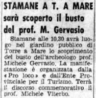 (1963), Stamane a T. a Mare sarà scoperto il busto del prof. M. Gervasio (La Gazzetta del Mezzogiorno, 13 ottobre 1963, p. 4).jpg