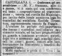 MV (1907), Conferenza sul cooperativismo (Corriere delle Puglie, 8 agosto 1907, p. 1).jpg