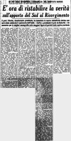 (1963), E' ora di ristabilire la verità sull'apporto del Sud al Risorgimento (La Gazzetta del Mezzogiorno, 10 novembre 1963, p. 4).jpg