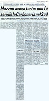 VM (1972), Mazzini aveva torto, non fu servile la Carboneria nel Sud (La Gazzetta del Mezzogiorno, 7 marzo 1972, p. 3).jpg