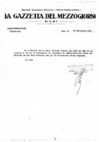 Attestato di servizio rilasciato dalla Gazzetta del Mezzogiorno per la carica di Presidente del consiglio di amministrazione (1932 - 1943)