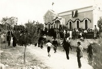 Momento inaugurale della Scuola rurale &quot;Silvia Viterbo&quot; a Castellana (contrada Genna)