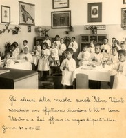 Un segno di gratitudine degli alunni della scuola rurale &quot;Silvia Viterbo&quot; viene rivolto a Michele Viterbo, Genna 30-4-1936