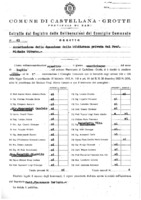 Comune di Castellana Grotte, Delibera comunale n. 63 per l'accettazione della donazione della biblioteca privata prof. Michele Viterbo (25 luglio 1974).pdf