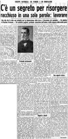 Viterbo Michele (1954) C'é un segreto per risorgere racchiuso in una sola parola, lavorare (La Gazzetta del Mezzogiorno, 1 giugno 1954, p. 3).jpg