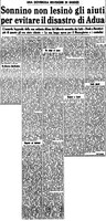 VM(1958) Sonnino non lesinò gli aiuti per evitare il disastro di Adua (La Gazzetta del Mezzogiorno, 20 giugno 1958, p. 3).jpg