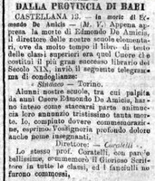 MV (1908), In morte di Edmondo De Amicis (Corriere delle Puglie, 15 marzo 1908, p. 1).jpg