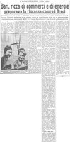Viterbo Michele (1951) Bari, ricca di commerci e di energie preparava la riscossa contro i Greci (La Gazzetta del Mezzogiorno, 18 ottobre 1951, p. 3).jpg