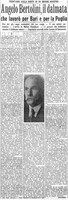 Viterbo Michele (1954) Angelo Bartolini, il dalmata che lavorò per Bari e per la Puglia (La Gazzetta del Mezzogiorno, 25 novembre 1954, p. 3).jpg