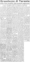 Viterbo Michele (1950) Grandezza di Taranto (La Gazzetta del Mezzogiorno, 25 ottobre 1950, p. 3).jpg